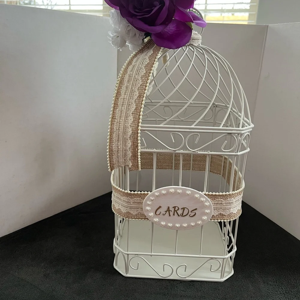 Birdcage wedding card box - Picture 3 of 3